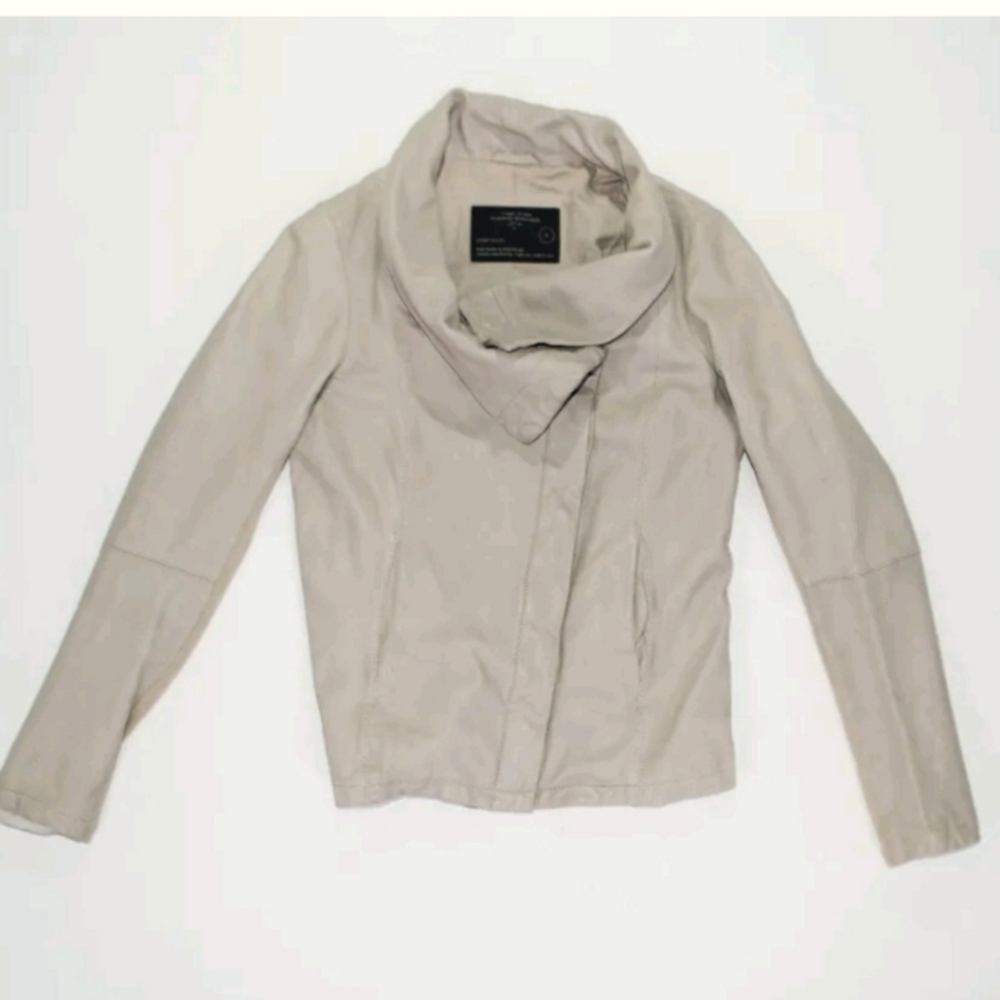 All Saints Kadian Leather Jacket Size 8